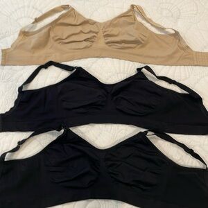 Nursing bras - set of 3 ( beige and 2 black) size 2xl